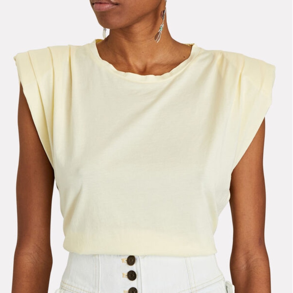 ST. ROCHE Echo Padded-Shoulder Tank Top Size Small